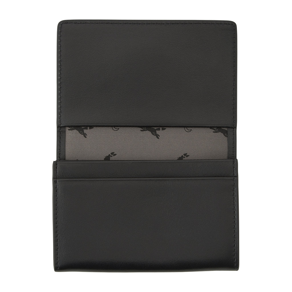Genuine leather business card holder Blacky