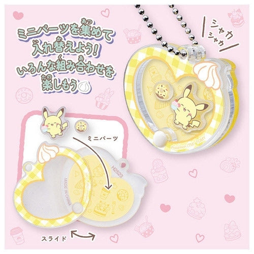 Poke Piece Moving ♪ Acrylic Charm Collection ~Sweets shop~ Japan, featuring Pokemon characters in sweet shop theme