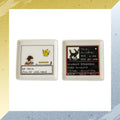 Set of 2 small plates silver