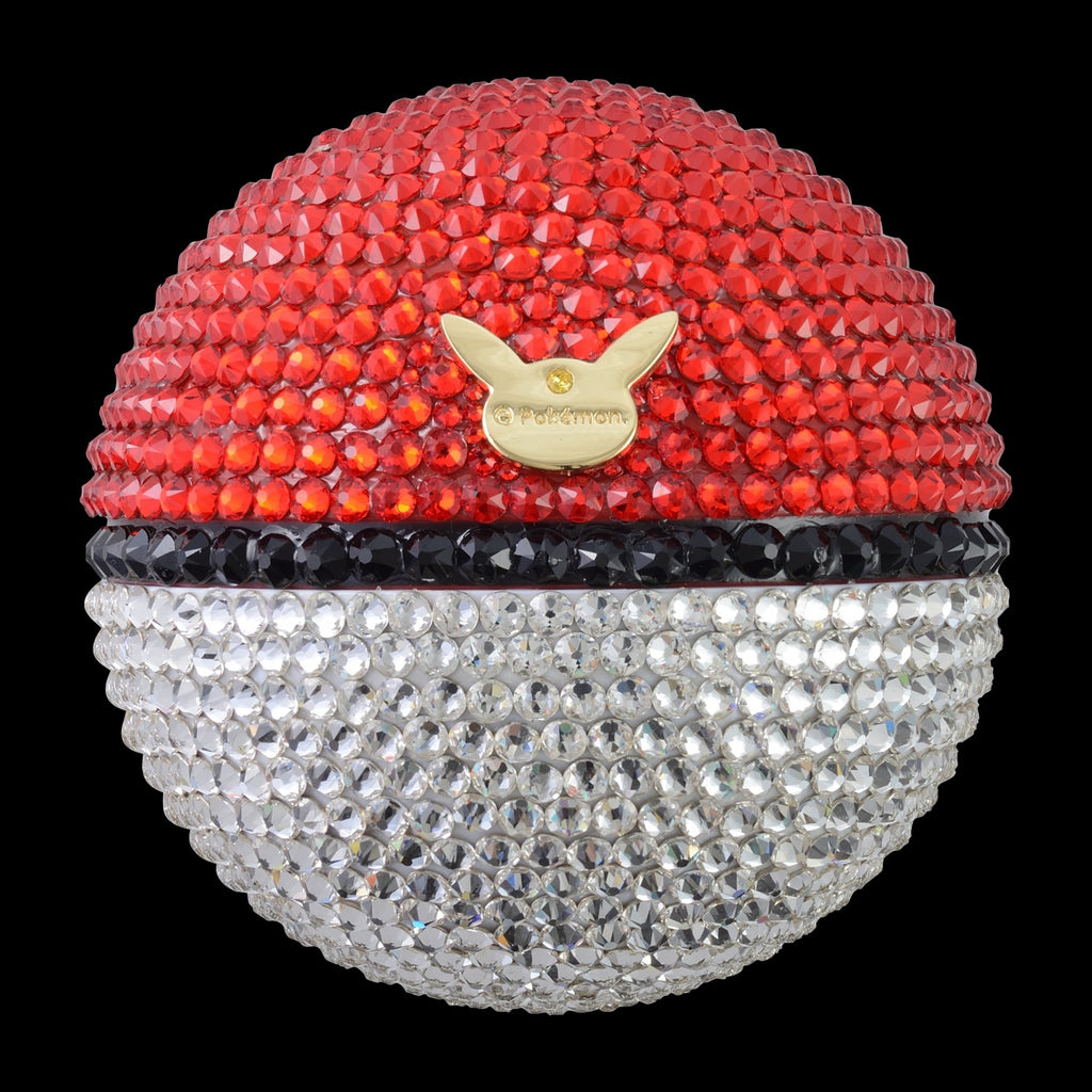 Pokemon Monster Ball CRYSTAL STONE Figure, authentic Japanese collectible with crystal stone