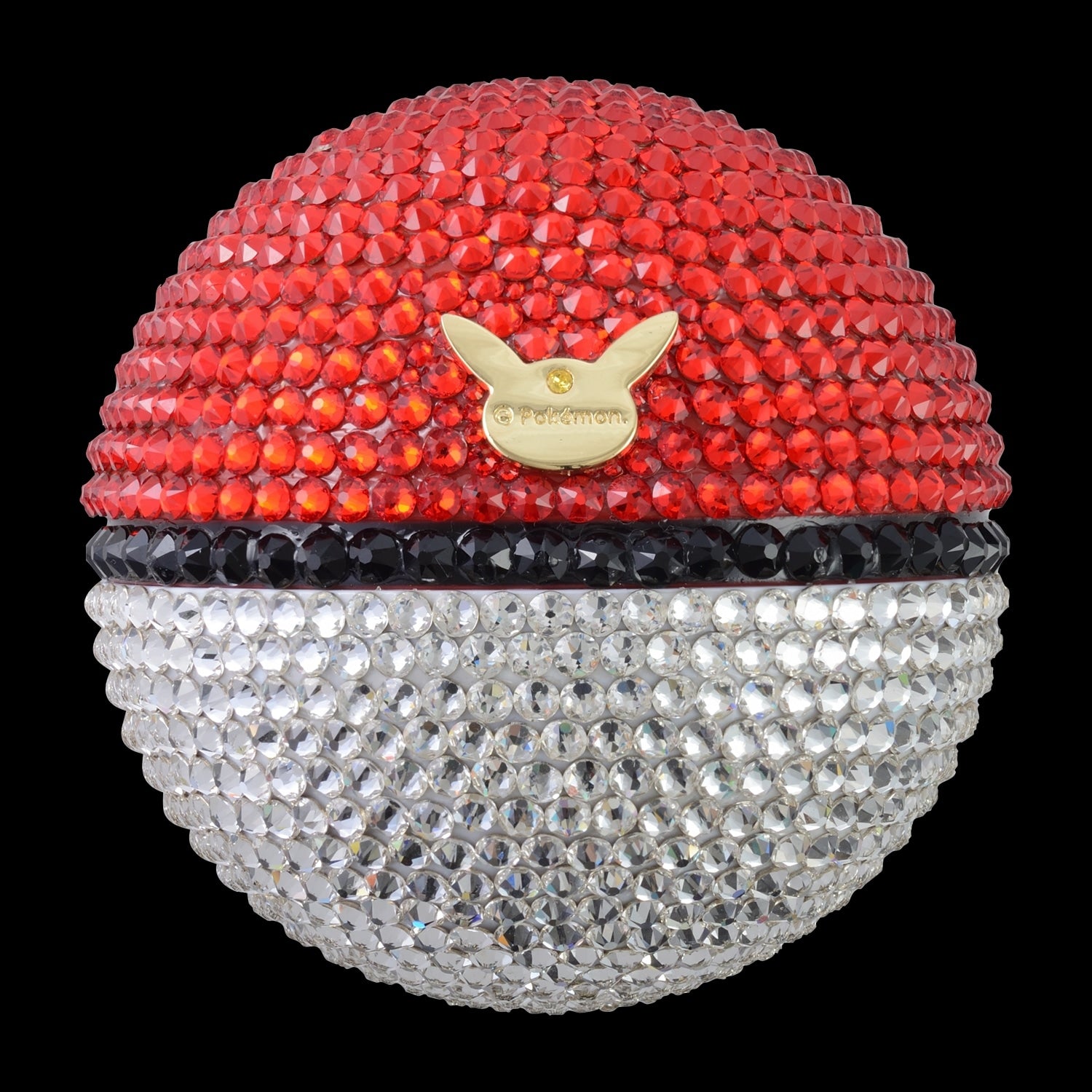 Pokemon Monster Ball CRYSTAL STONE Figure, authentic Japanese collectible with crystal stone