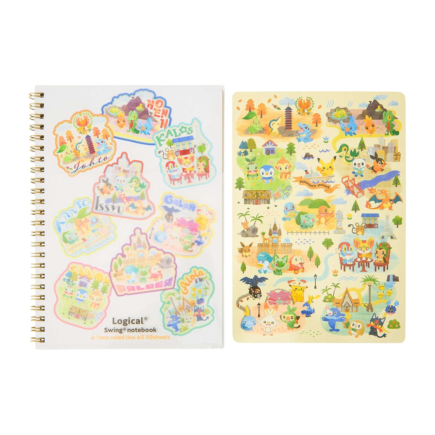 Pokémon Center Japan exclusive notebook, with a unique Logical ring binding system