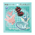 Eevee embroidery sticker from Japan, featuring Normal-type Pokemon with intricate details