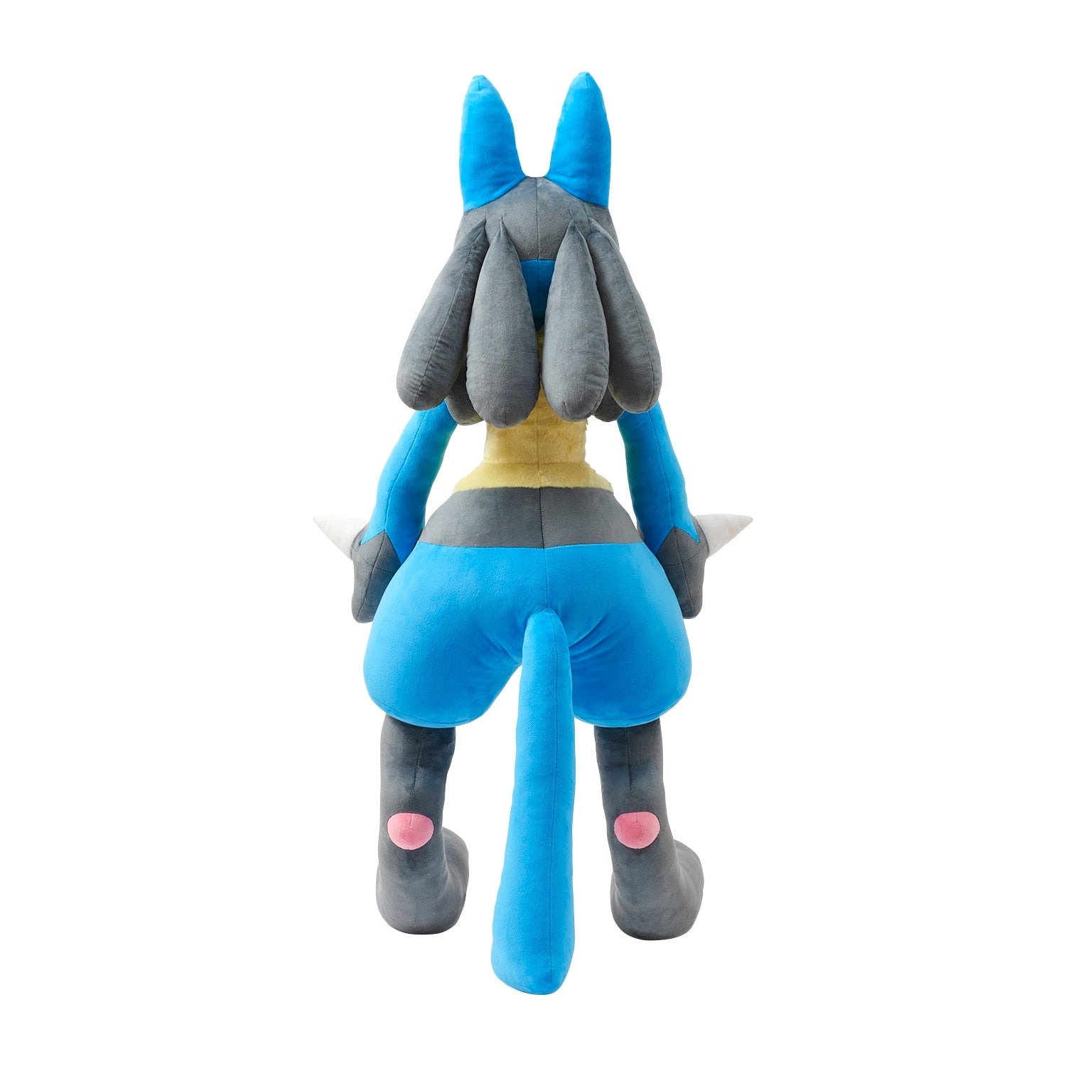 Life-size Lucario plush toy, made in Japan with high-quality materials