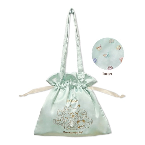 Drawstring tote bag Sweets shop Pokepiece