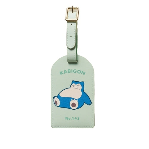 Snorlax luggage tag from Japan, featuring sleeping pokemon design