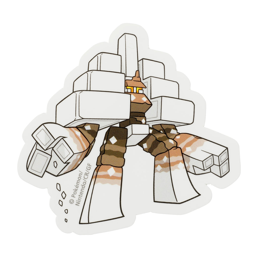 Pokemon Sticker Kyozion from Japan, featuring Garganacl with rock salt design