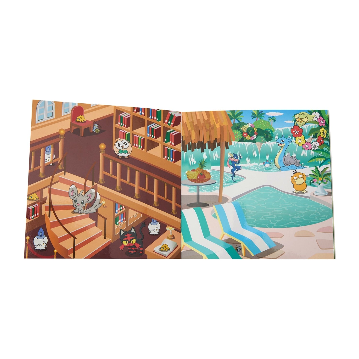 Back of POKÉMON SCHOOL sticker book with Japanese packaging and official Pokémon Center logo