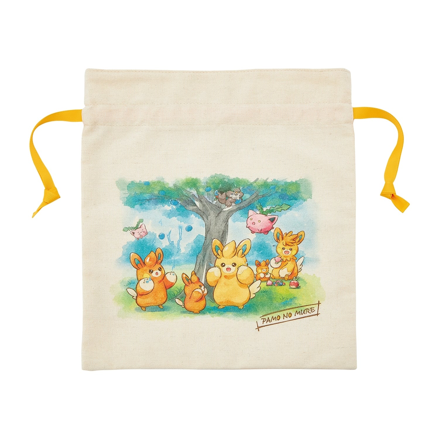 Canvas drawstring purse PAMO NO MURE