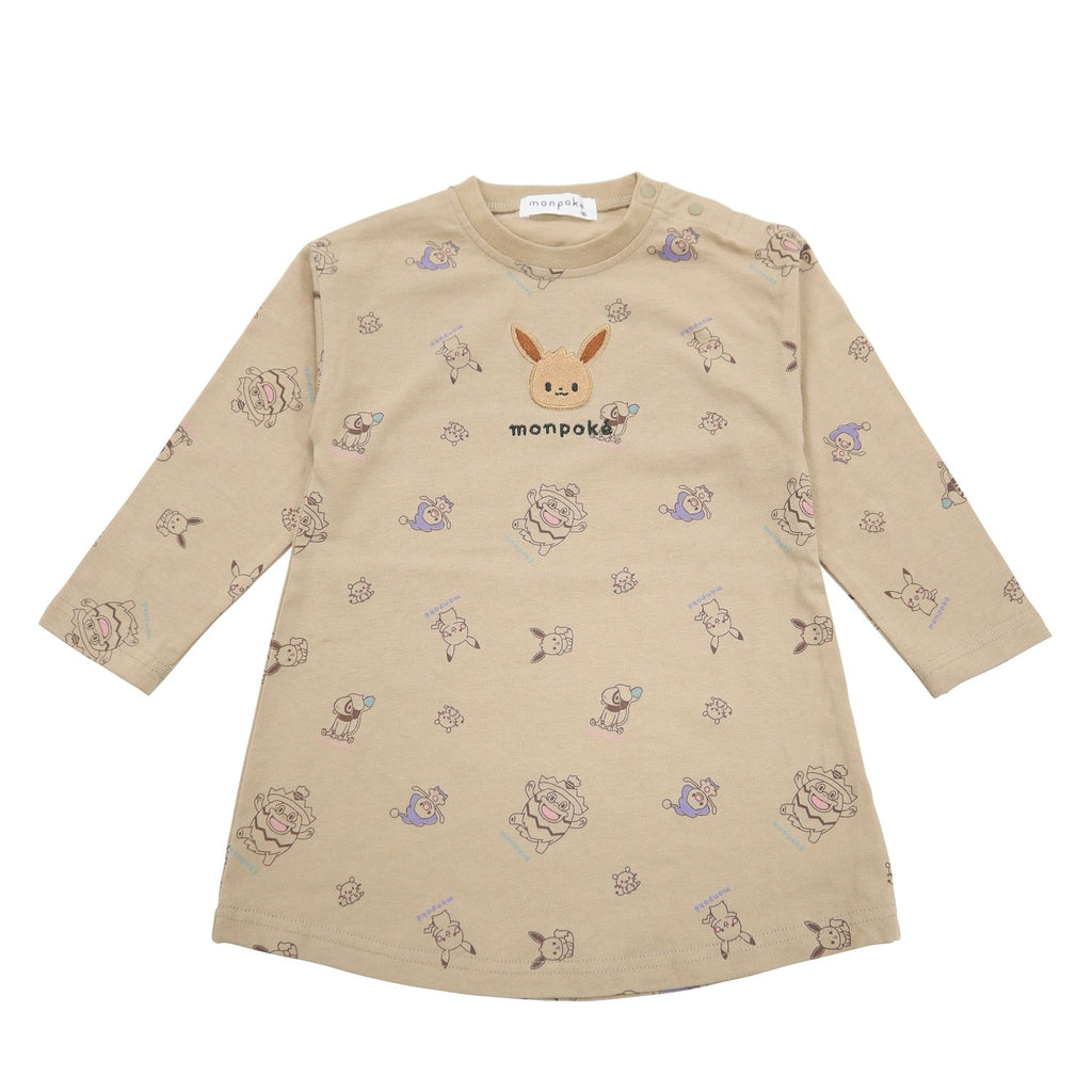 Monpoke jersey allover pattern dress Eevee 80cm/90cm/95cm