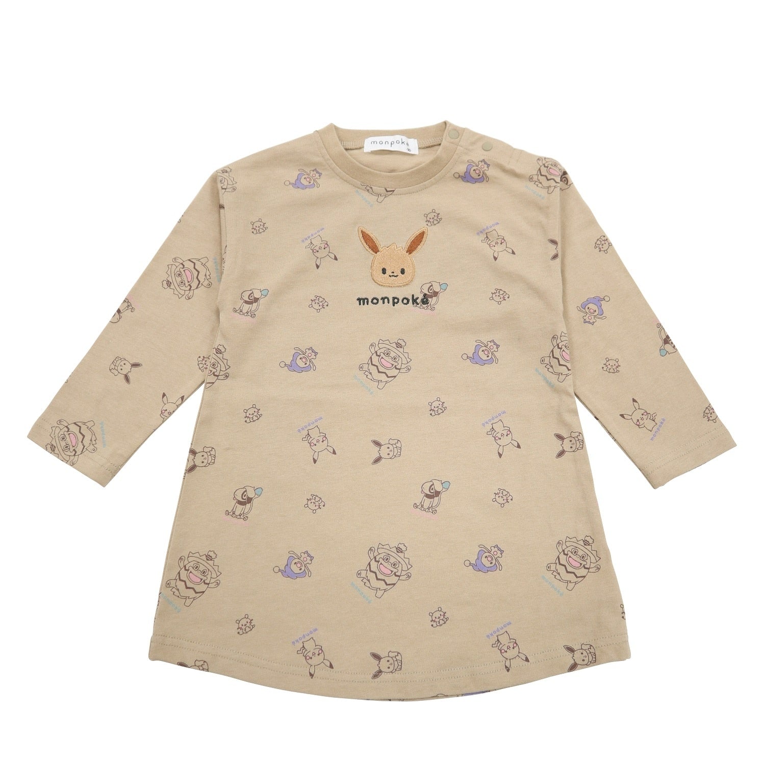 Monpoke jersey allover pattern dress Eevee 80cm/90cm/95cm