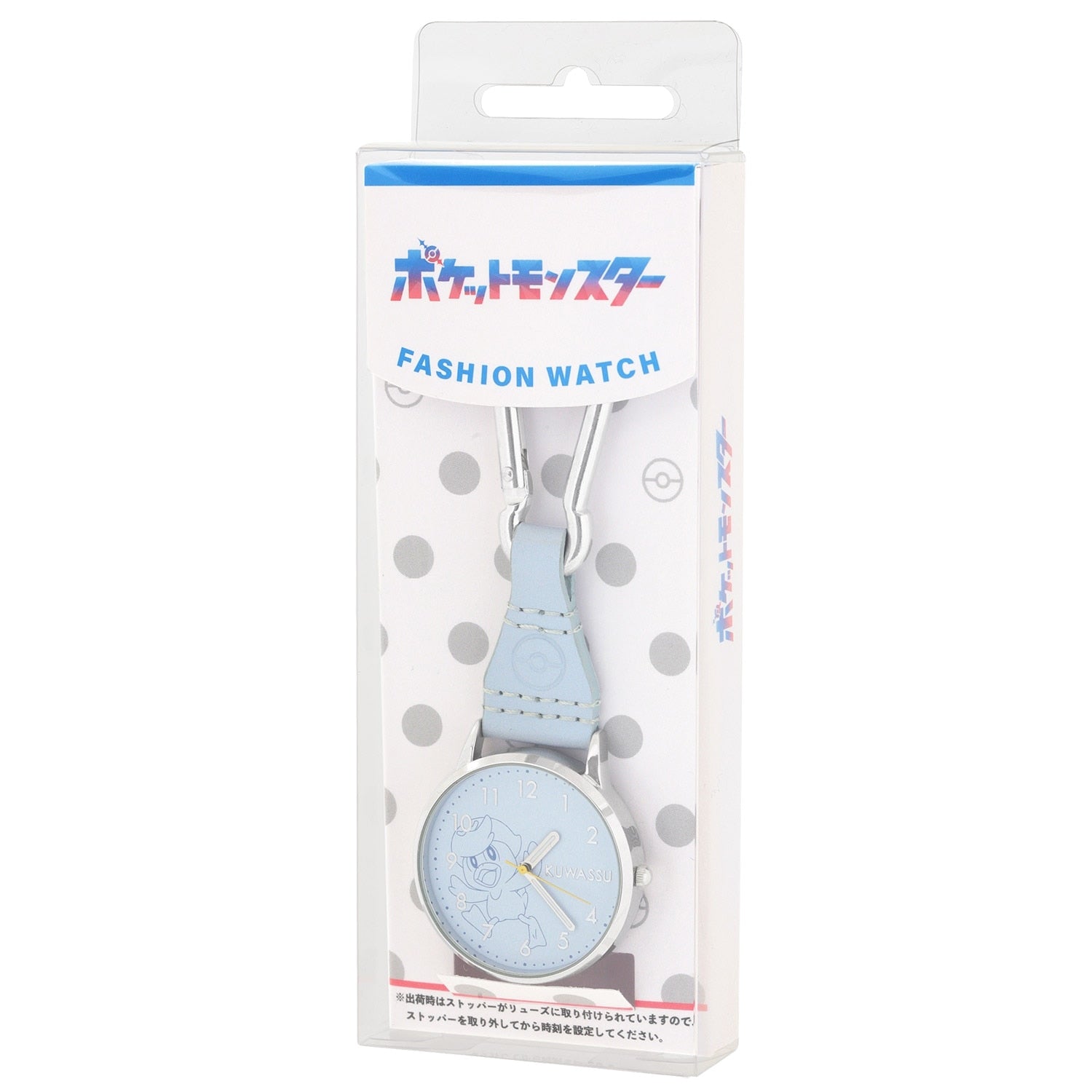Authentic Japanese Quaxly Watch, a collectible carabiner with detailed Duckling Pokemon visuals from Japan