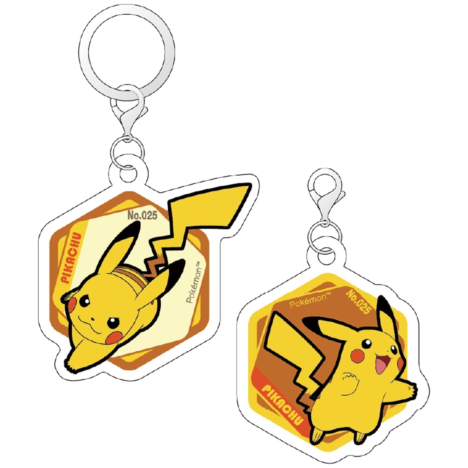 Pikachu Acrylic Marker Charm Set from Japan, featuring Electric-type Mouse Pokemon