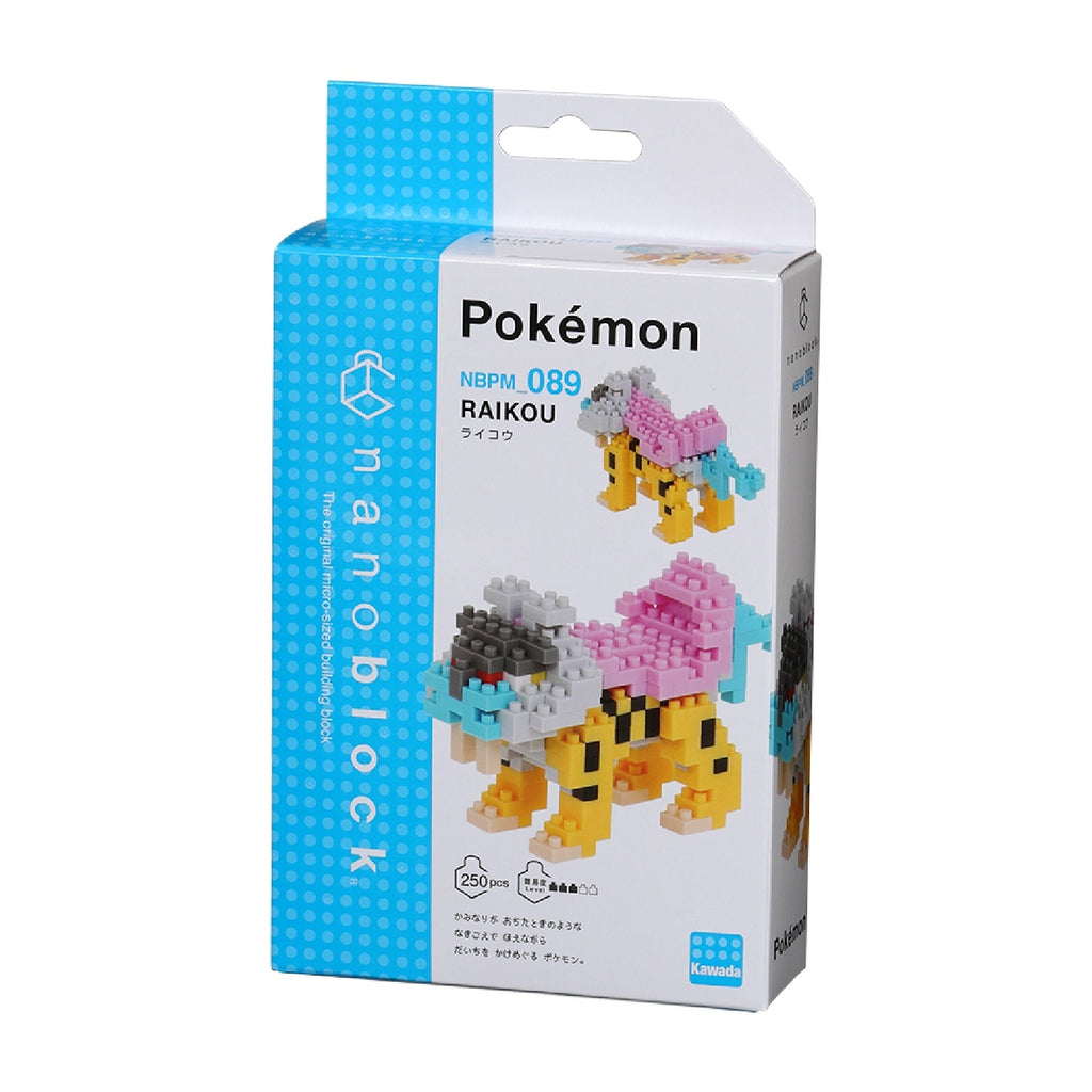 Nanoblock Raikou figure from Japan, detailed Pokemon design