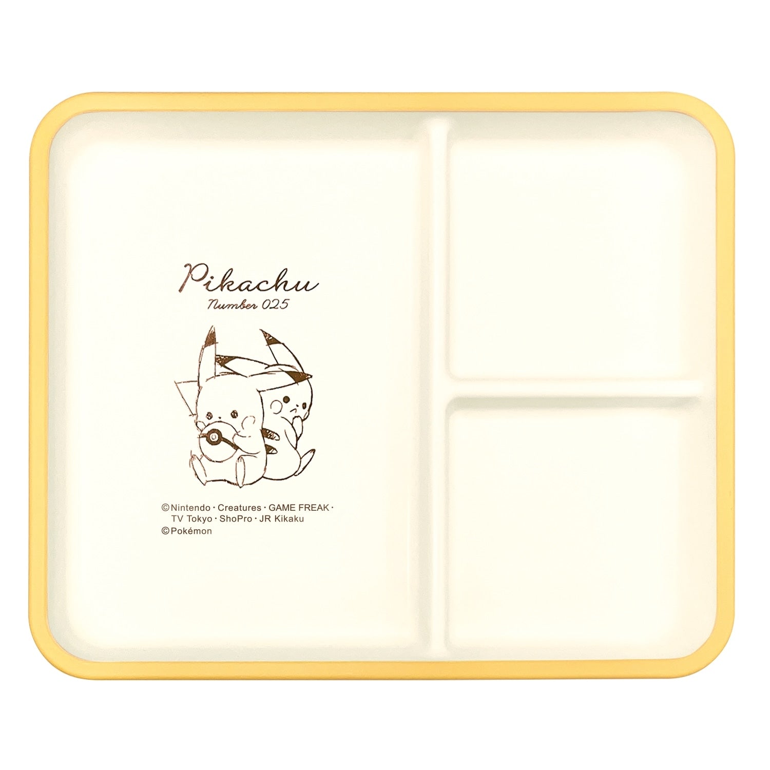 Square plate “Pikachu number025” Pikachu