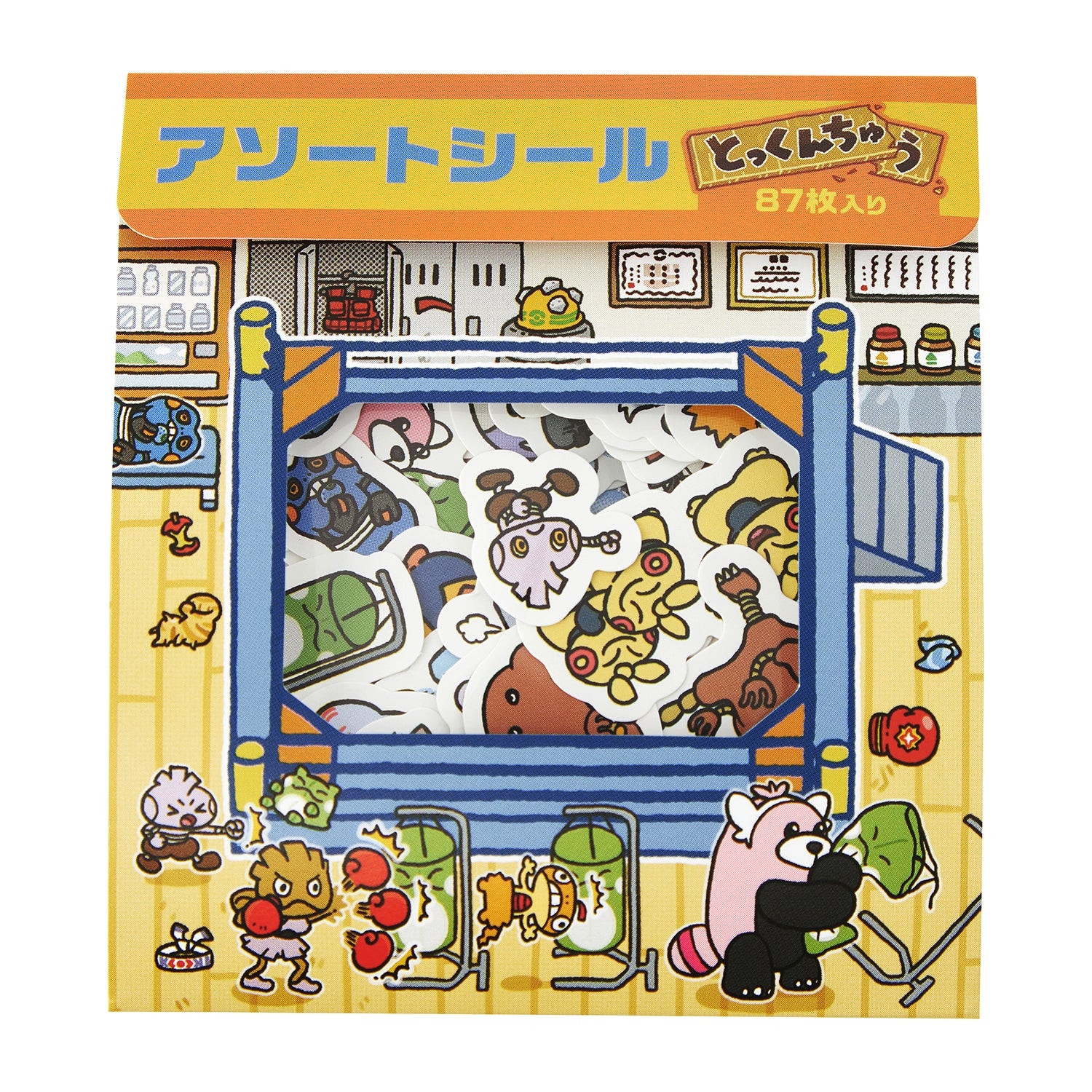 Assorted Pokemon stickers with colorful characters from Japan