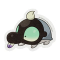 Pokemon Sticker Silshuru, Shroodle character design from Japan