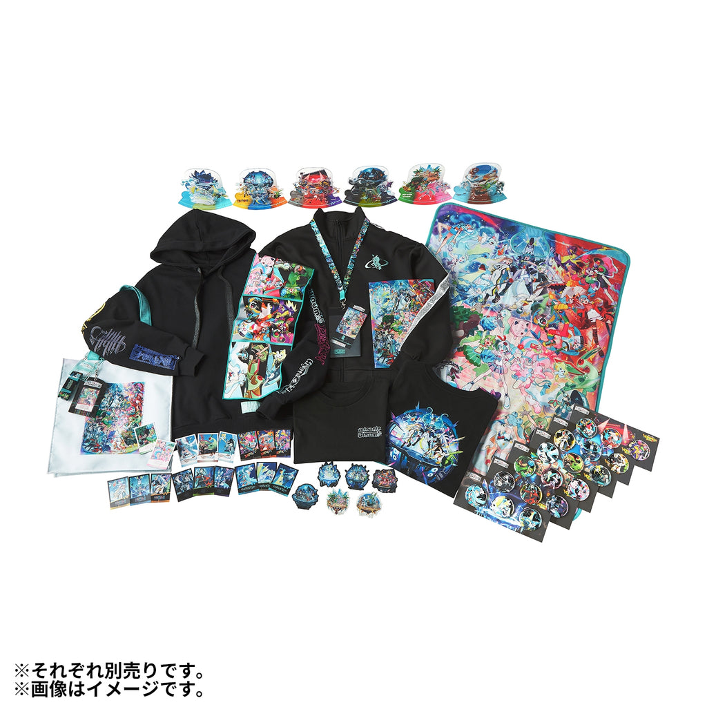 Pokemiku Can Badge Set with Pidgeot character, official Pokemon Center Japan product from Japan