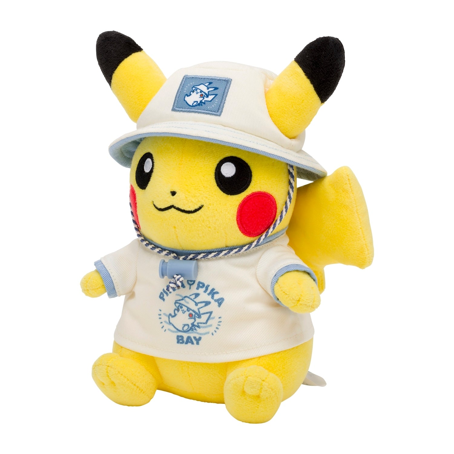 Leisure Style Pikachu plush, sitting pose with Japanese design