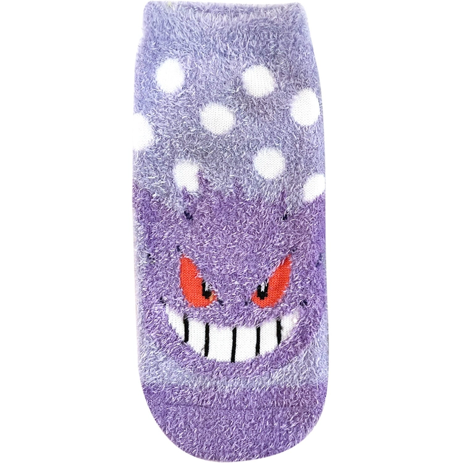 Fluffy socks Gengar dots (23-25cm)