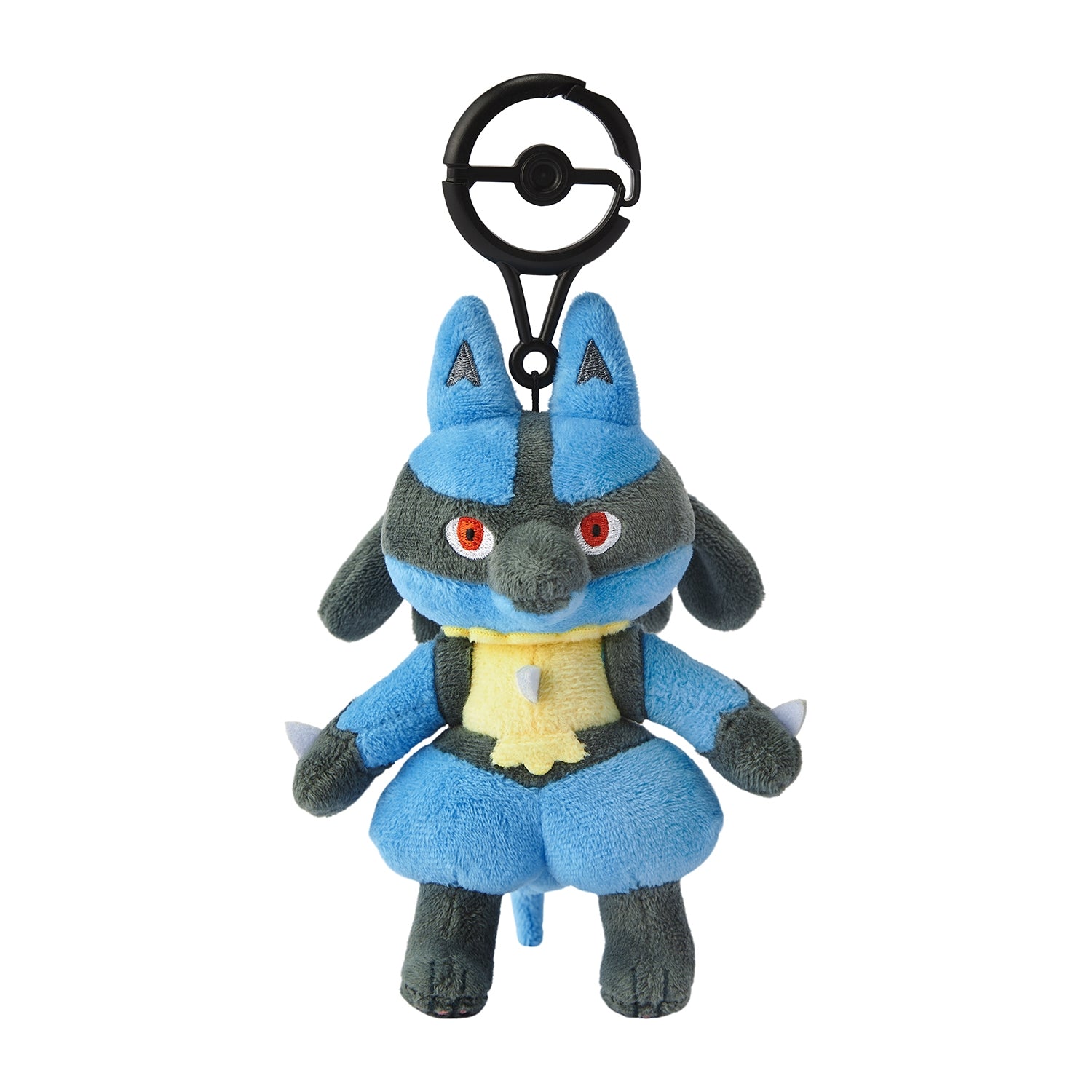 Tokunchu Lucario plushie from Japan, posing mascot with detailed design