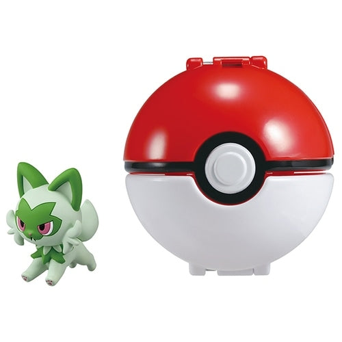 Monster Collection Pokedelze Nyaoha figure from Japan, detailed Monster Ball design