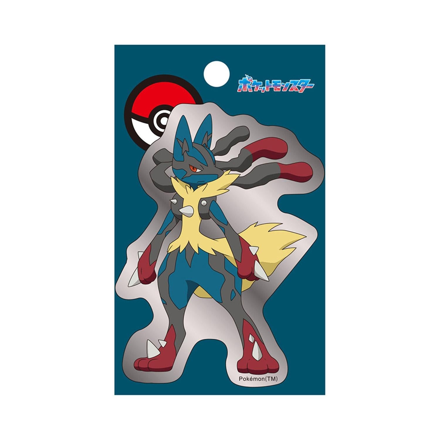 Silver sticker Mega Lucario