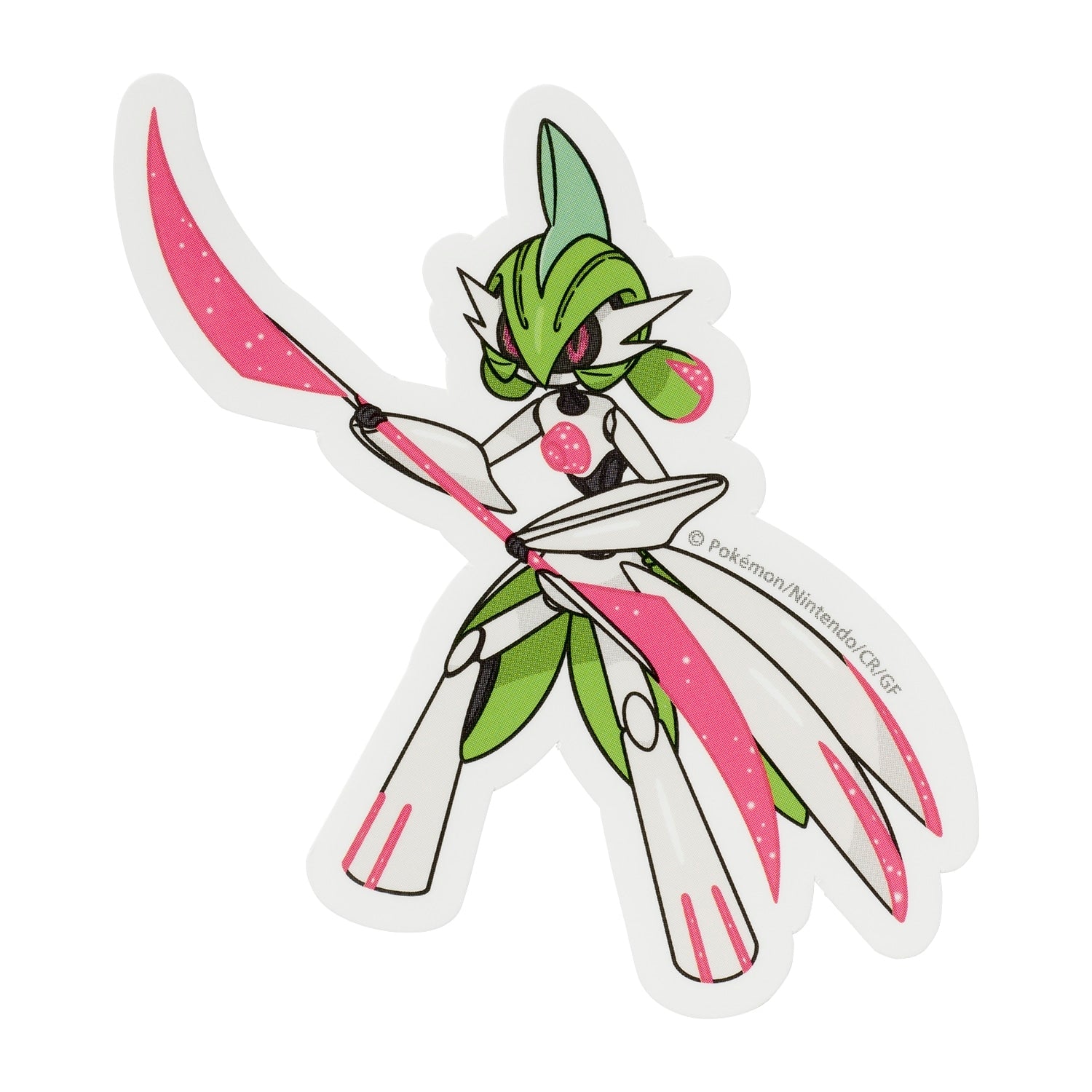 Pokemon Tetsunobujin sticker from Japan, featuring official Iron Valiant artwork