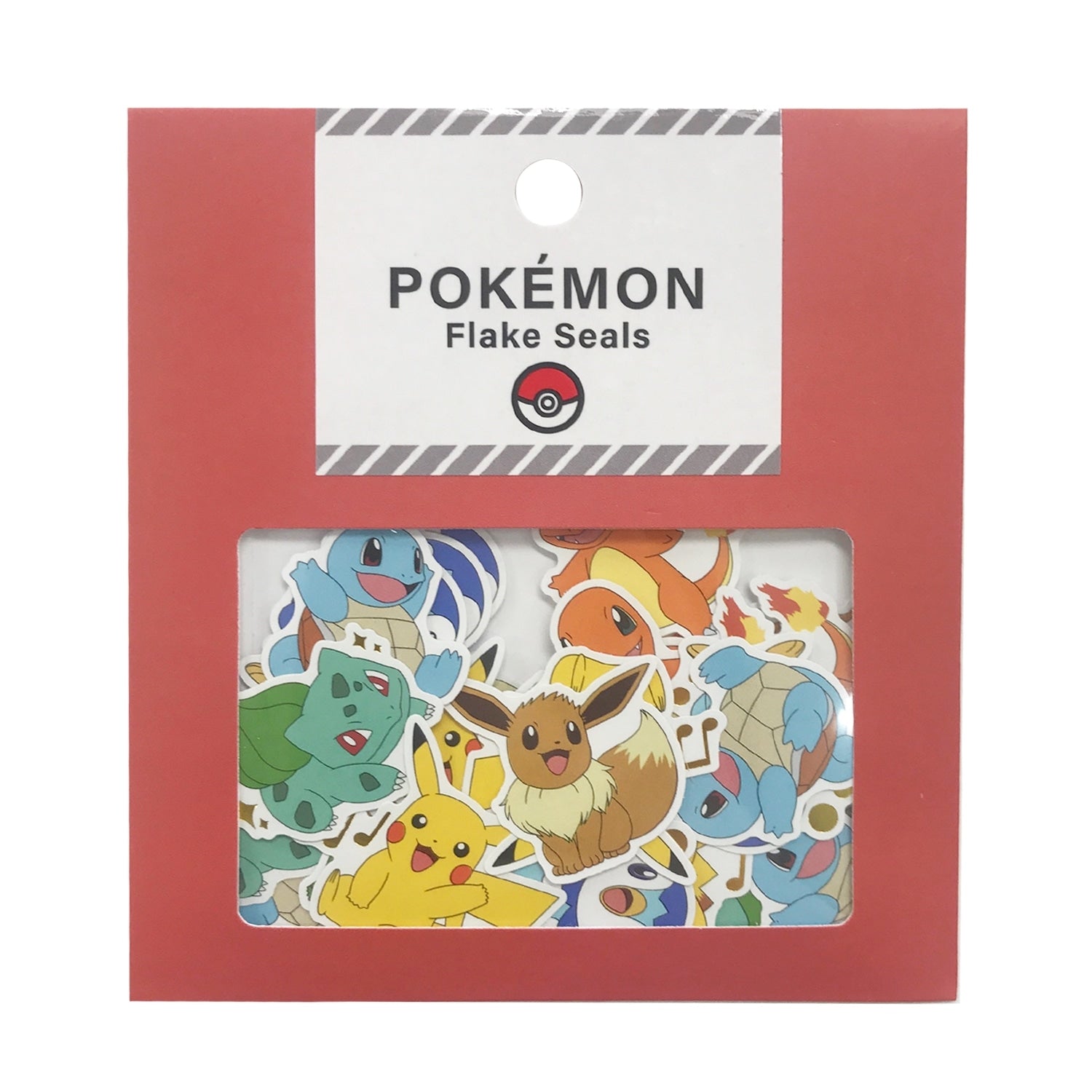 Pokémon Flake Seals from Japan, featuring colorful Pokémon characters