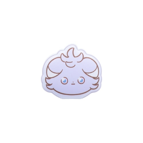 Puni Puni Sticky Poke Piece Nyasper Espurr collectible, showing the item's size and packaging from Japan