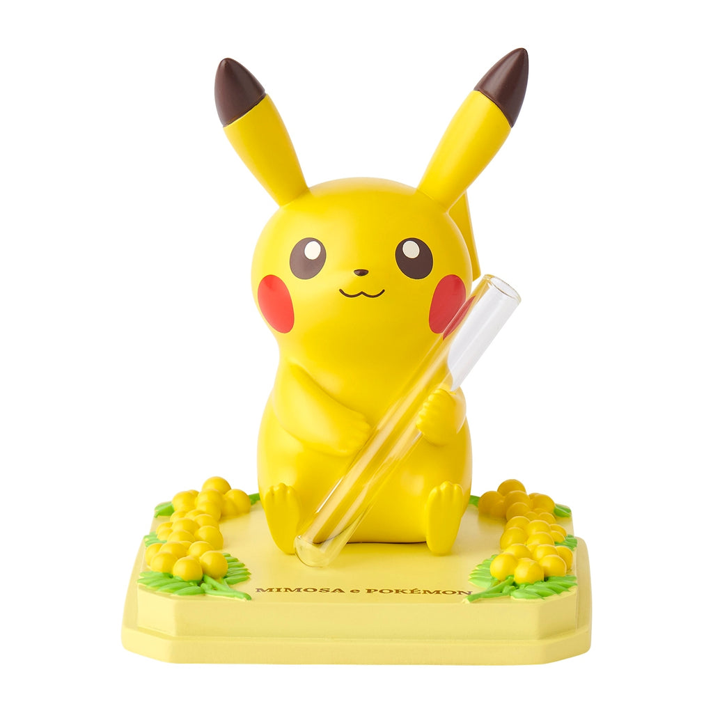 Pikachu Mimosa figure from Japan, flower vase design
