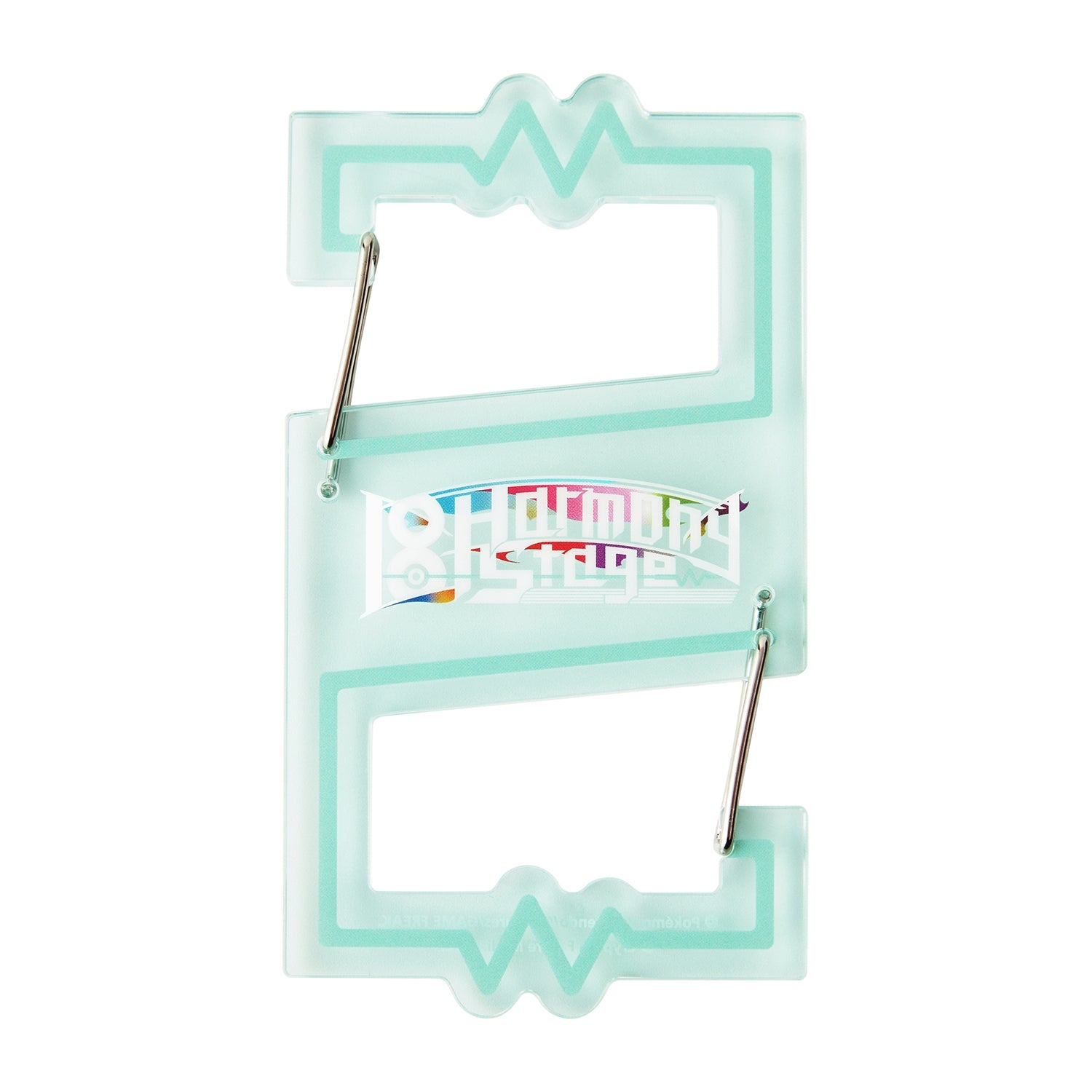 Close-up of Pokemiku 18 Harmony Stage carabiner, official Pokemon Center Japan item