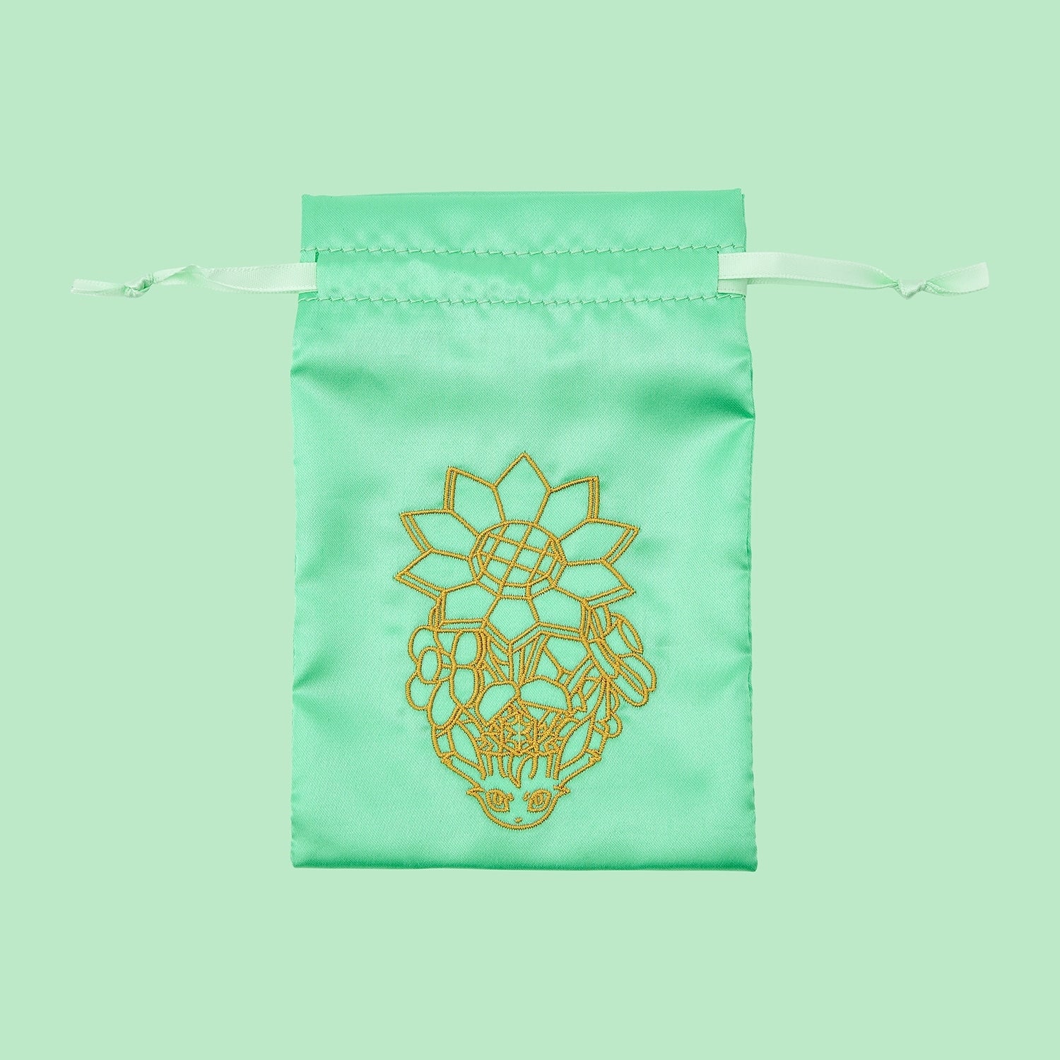 Close-up of Pokémon Die-cut Glitter Mirror Leafeon accessory, glittery finish, from Japan