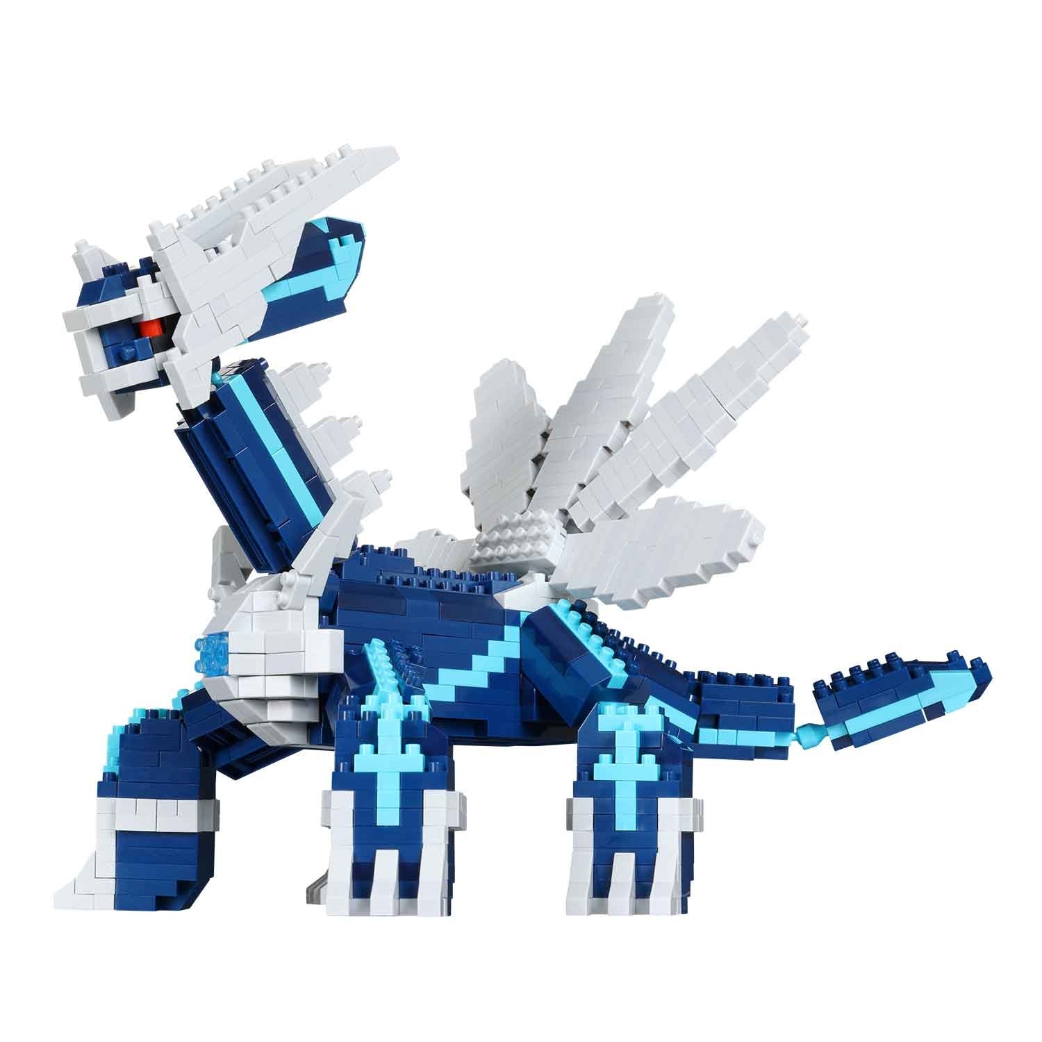 Nanoblock Dialga DX Pokemon figure, Japanese anime collectible with vibrant colors