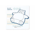 Patterned square ceramic water-absorbing coaster Snorlax