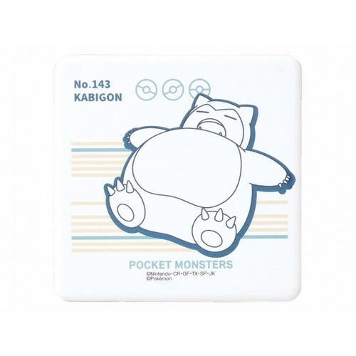 Patterned square ceramic water-absorbing coaster Snorlax