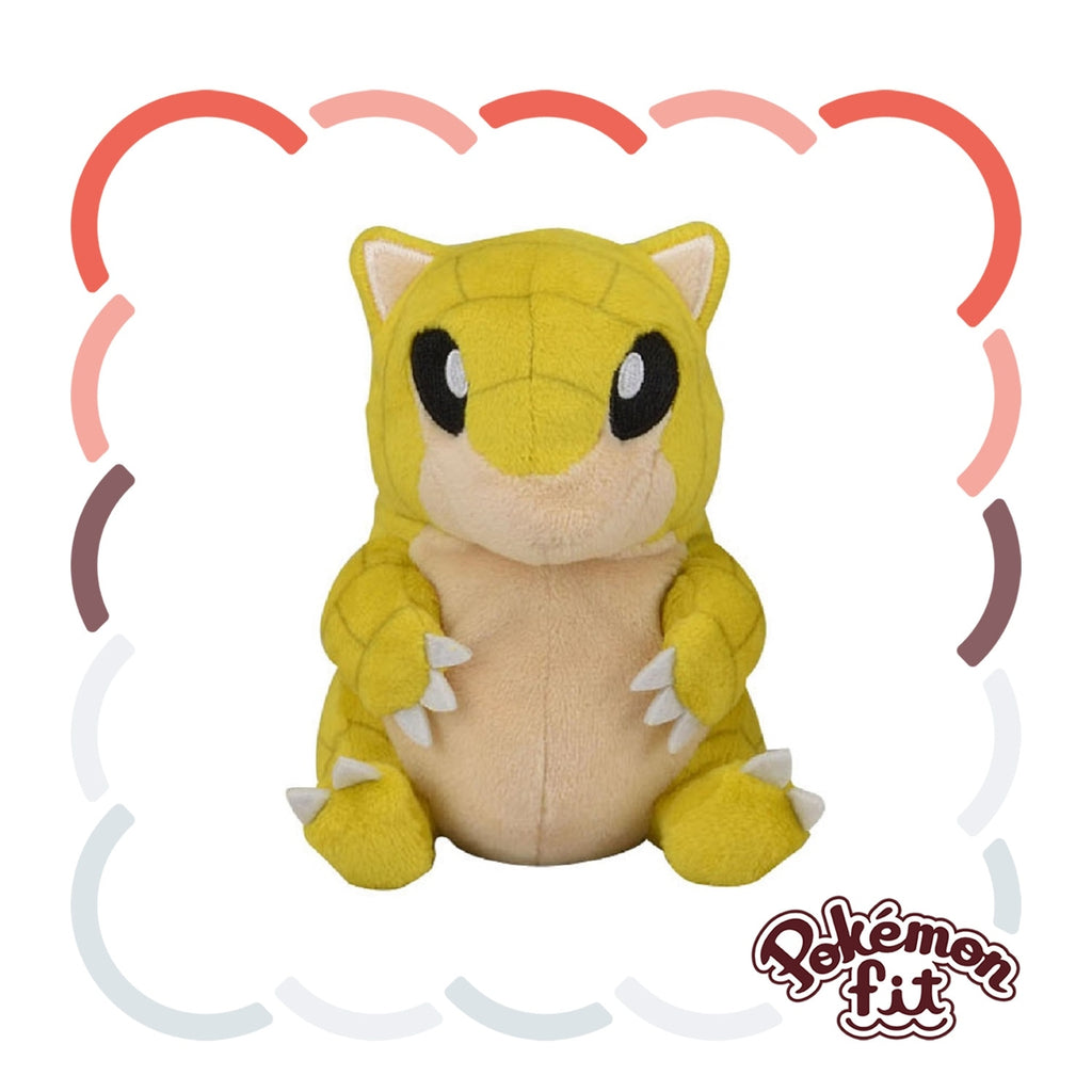 Pokémon Fit Sandshrew (#27) Official Plush – Pokémon Center Japan