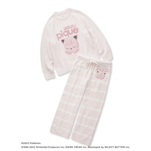 [gelato pique] Baby moco jacquard pullover & long pants set pink