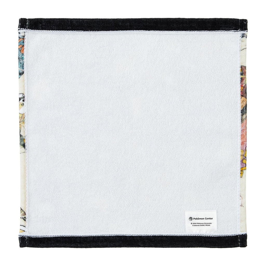 Authentic Pokemon hand towel from Japan, featuring comic book style artwork, 25x25cm size