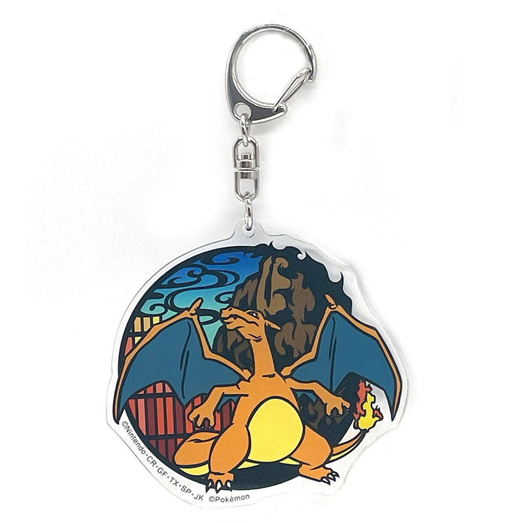 Charizard keychain with fire details from Japan