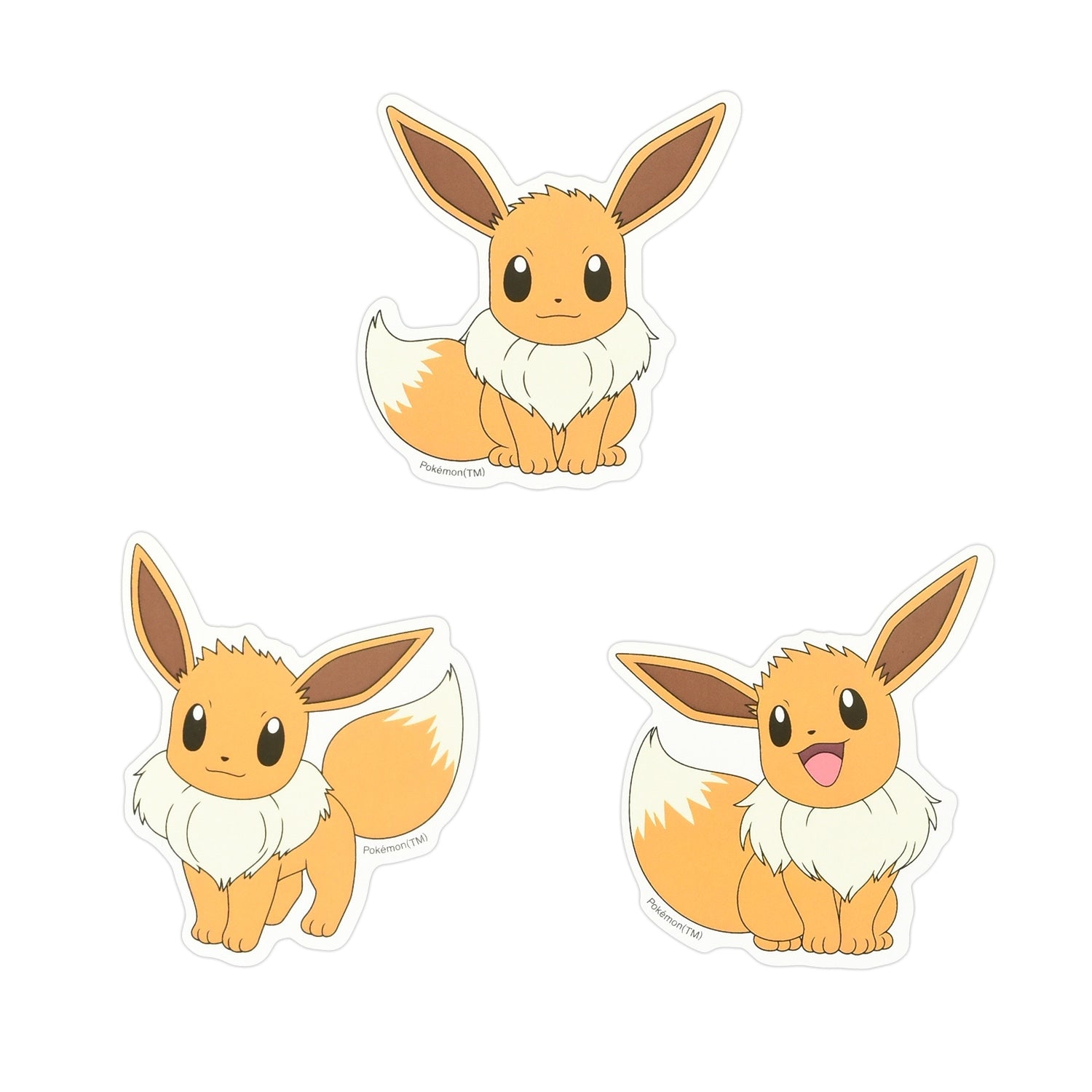Eevee mobile sticker from Japan, featuring Normal-type Pokemon with detailed artwork