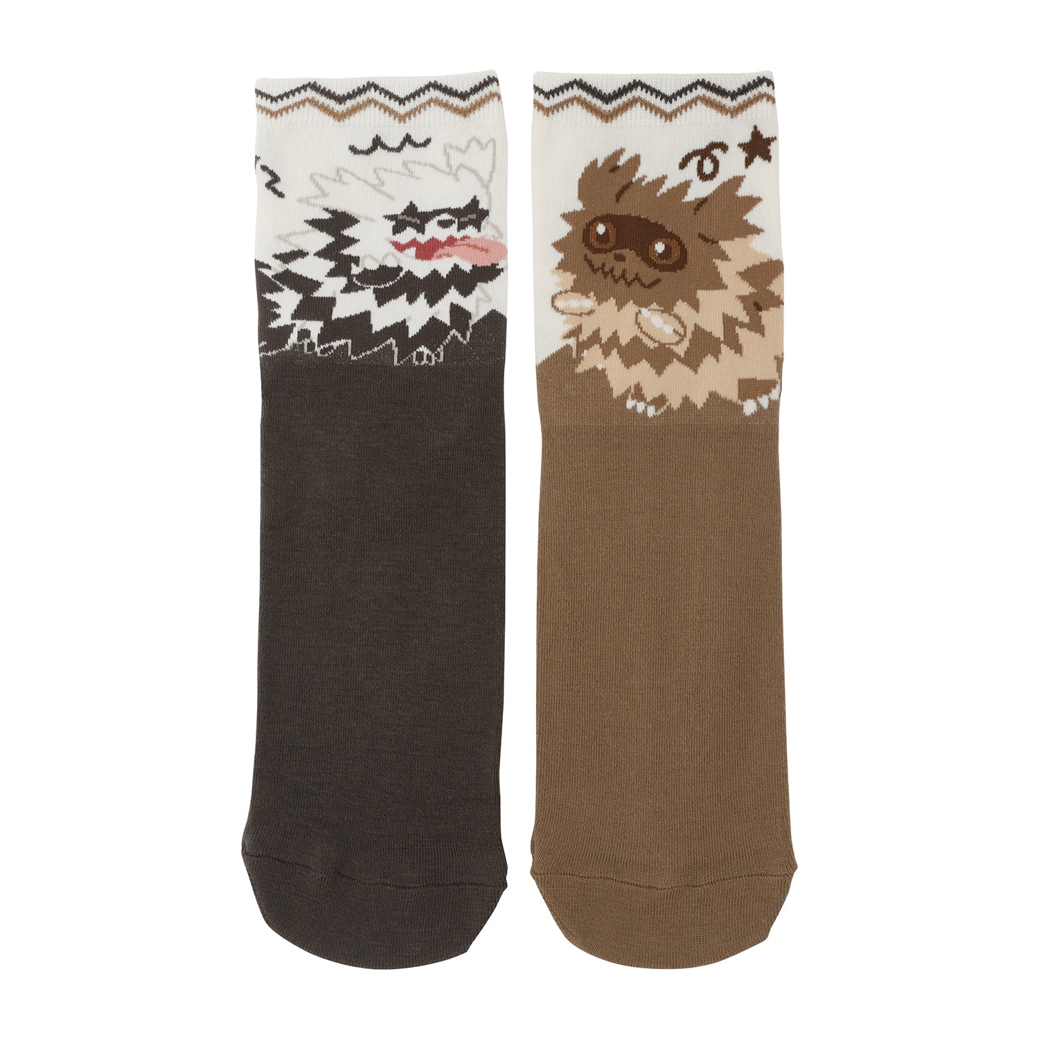 [Choice] Middle socks Nitamono Zigzaguma & Galar Zigzaguma (23-25cm)/(25-27cm)