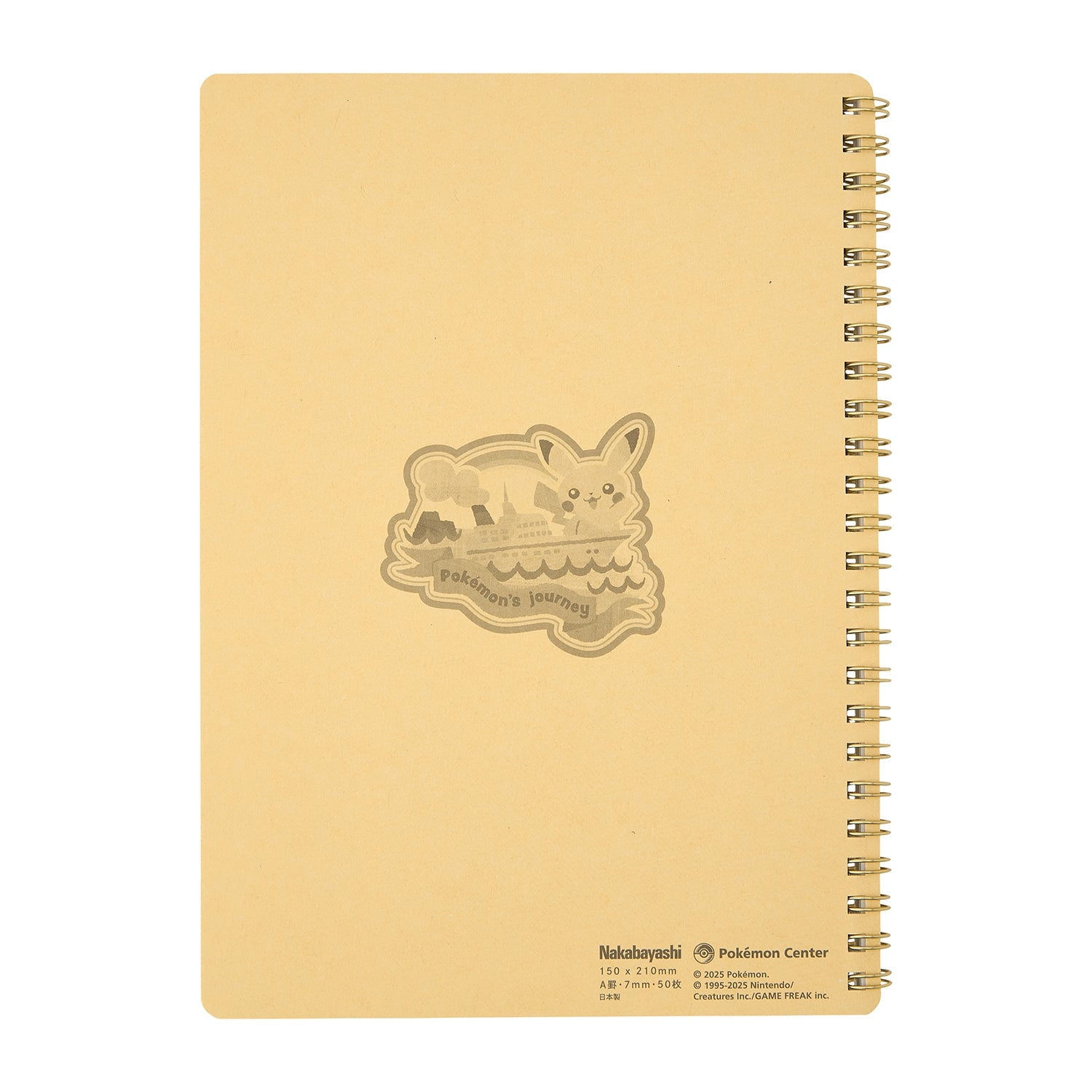 Authentic Pokémon notebook from Japan, showcasing Pikachu and friends in a fun design