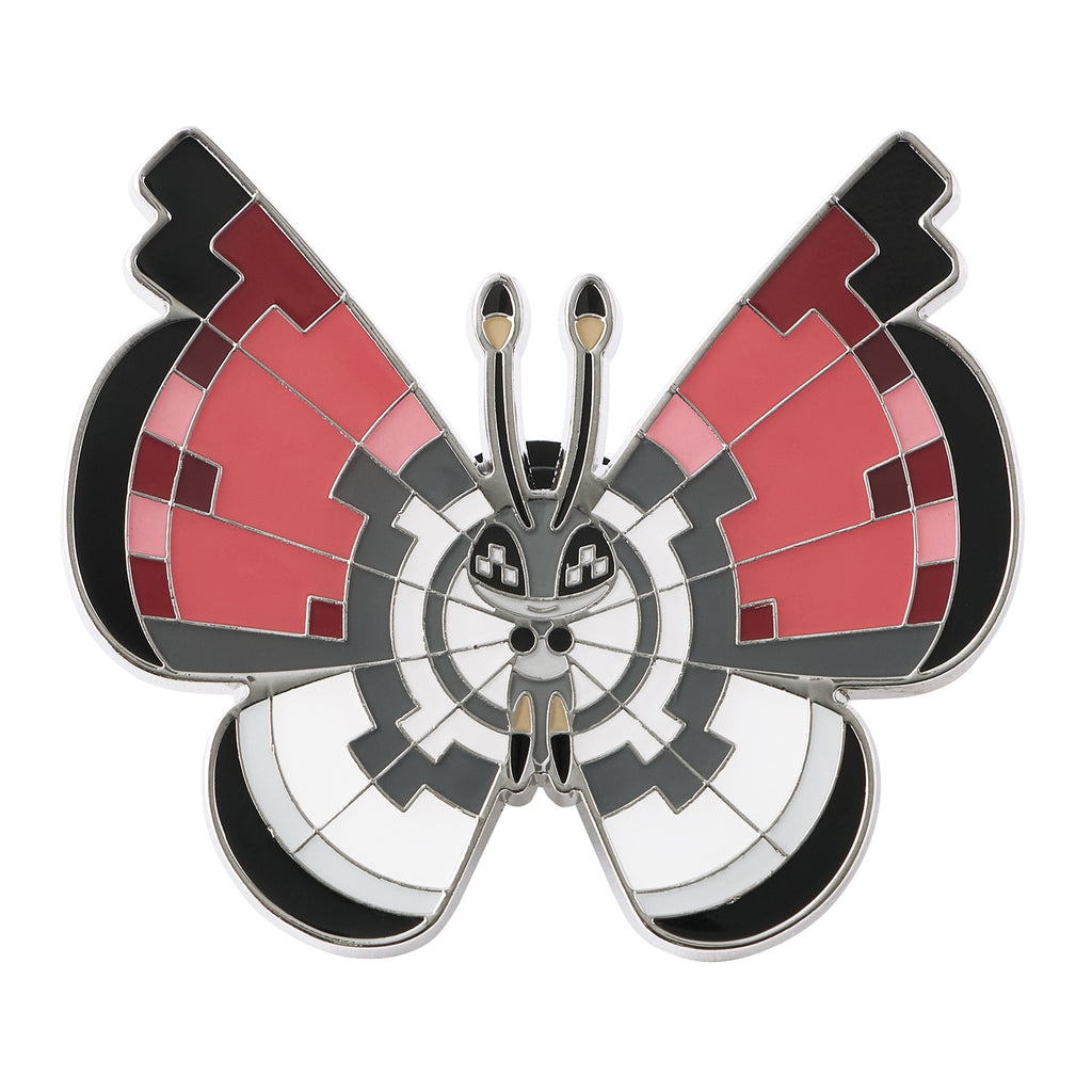 Authentic Pokemon Center Japan Vivillon B pin, colorful bug-type