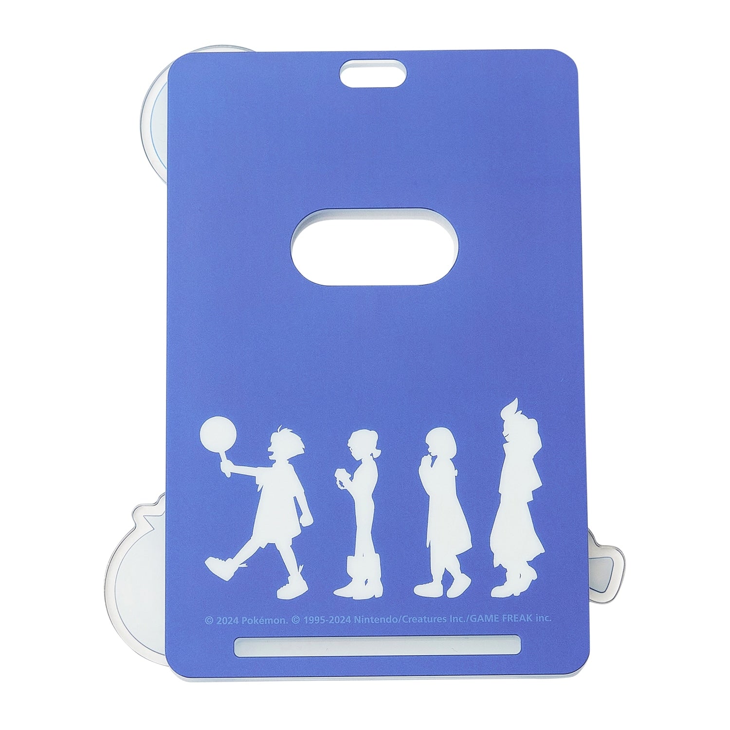 Detailed view of Pokémon Trainers Blueberry Academy Acrylic Photo Holder, highlighting authentic Japanese collectible