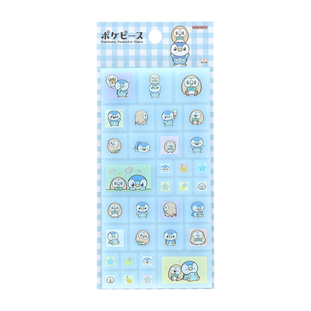 Tile sticker Poke piece Piplup & Mokuro