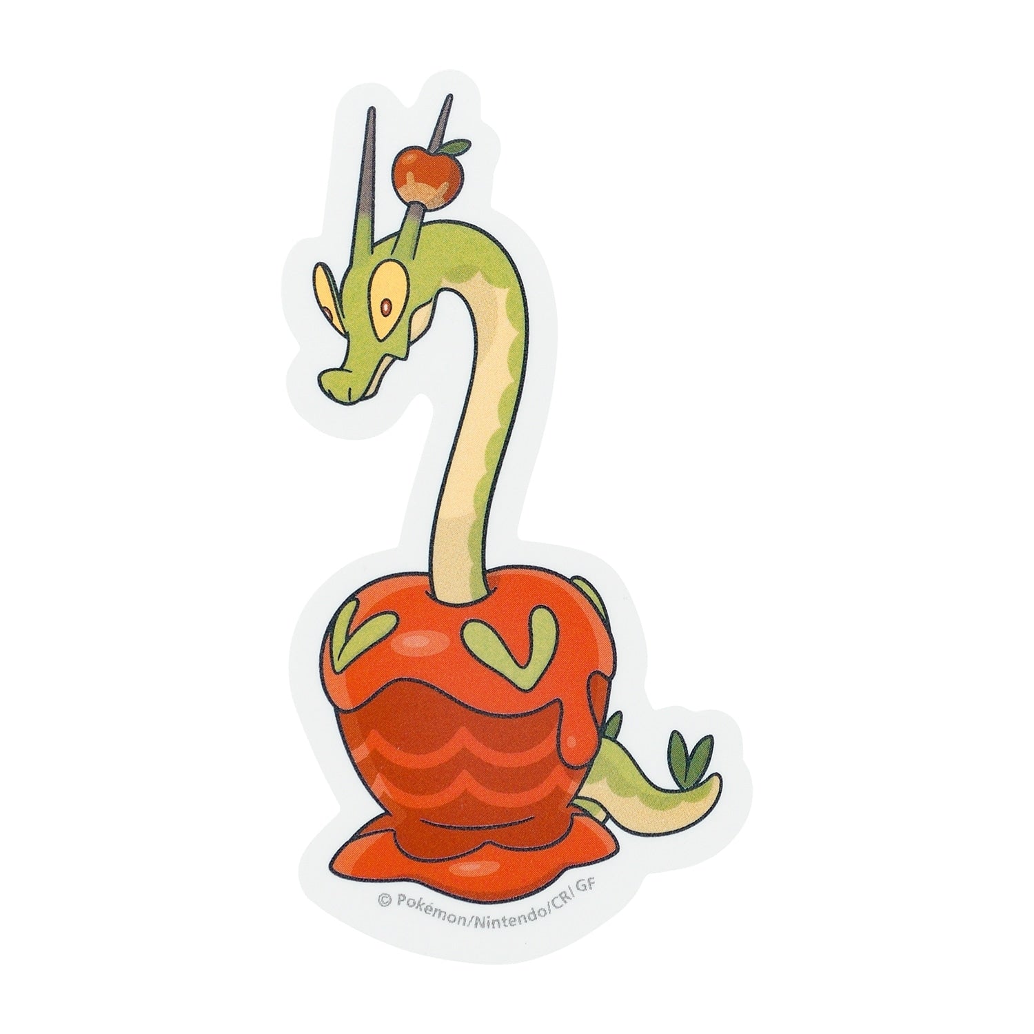 Pokemon Sticker Kamitsuorochi, official artwork from Japan, featuring Hydrapple design