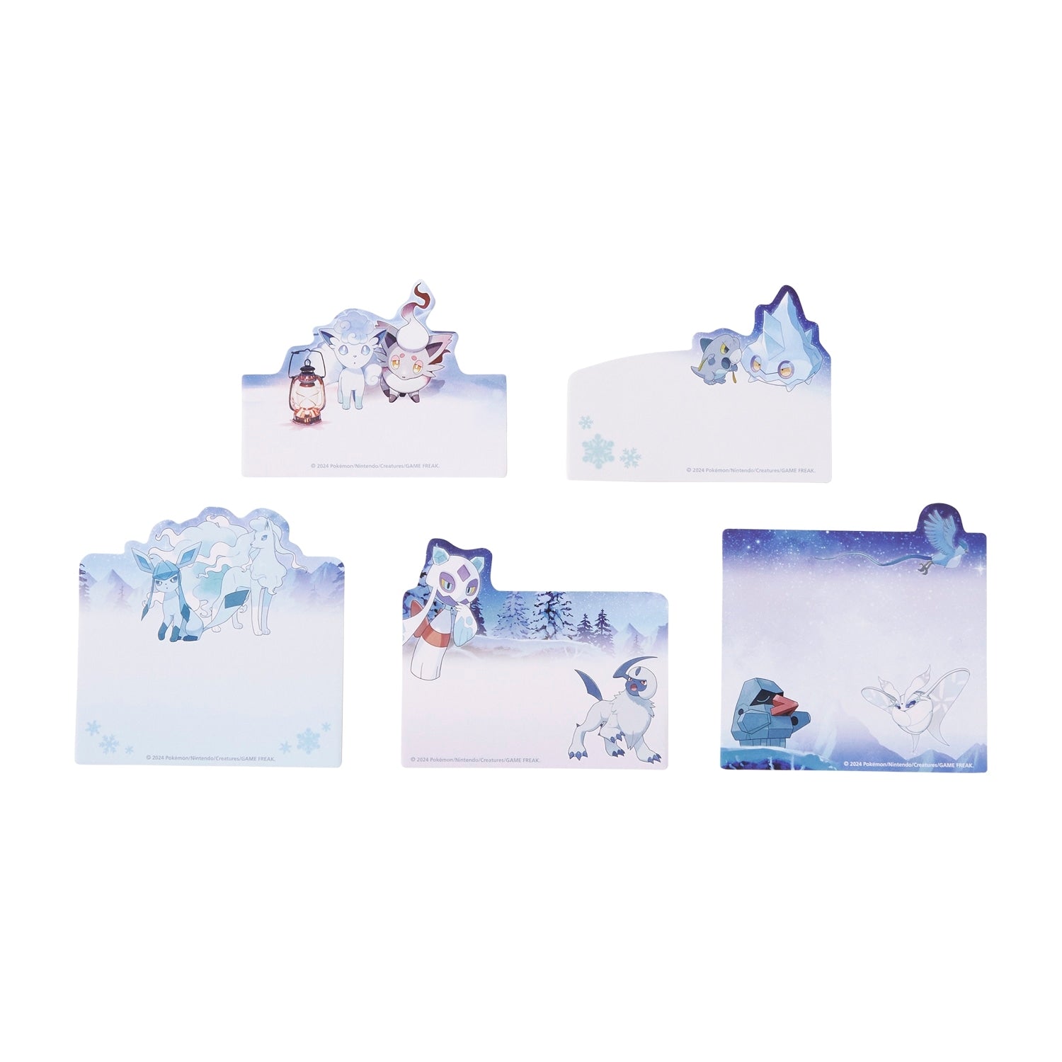 Pokemon Box Sticky Snowy Gathering notebook from Japan, featuring colorful characters