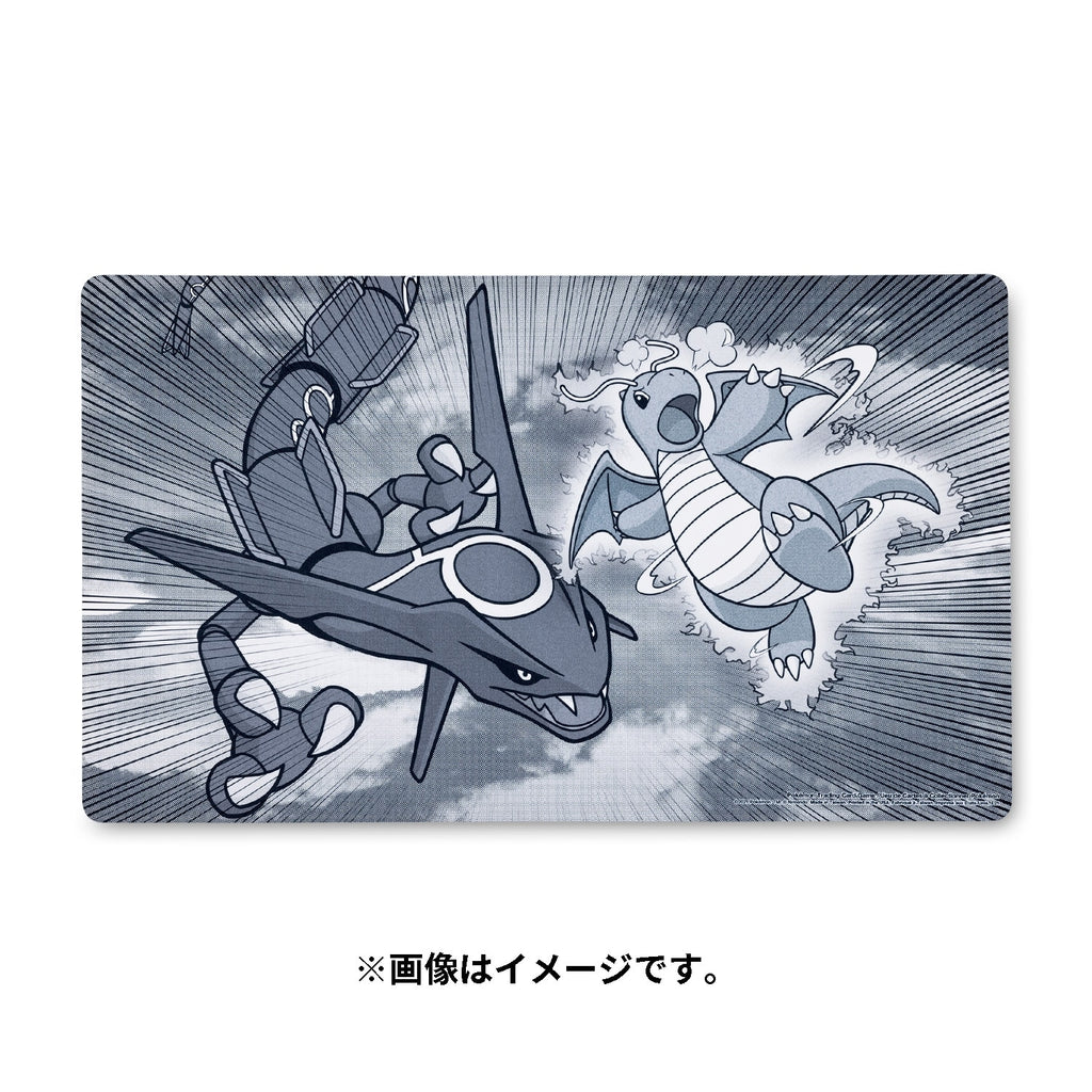 Pokémon Playmat – Dragonite & Rayquaza Collide | Official Japan Exclusive