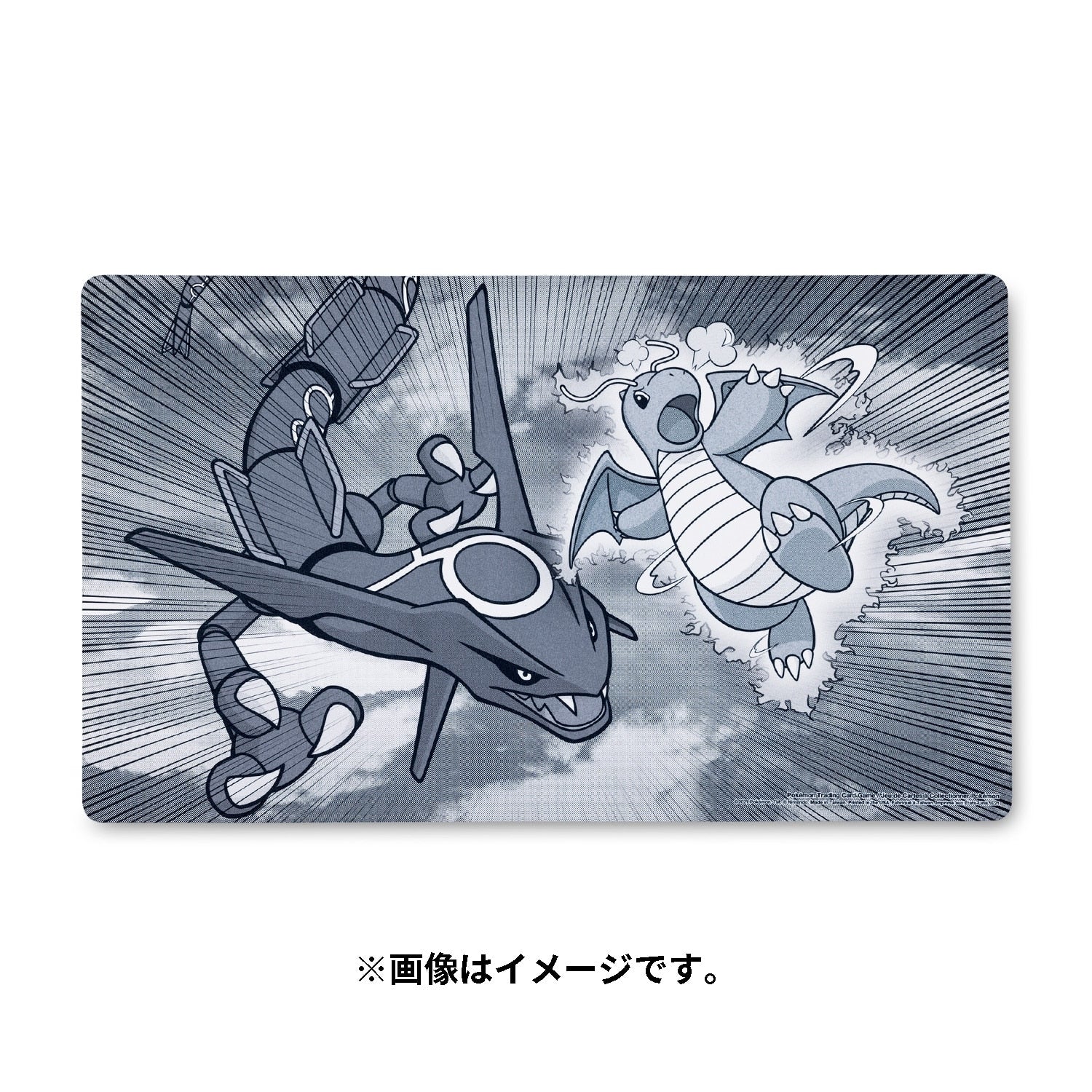 Pokémon Playmat – Dragonite & Rayquaza Collide | Official Japan Exclusive
